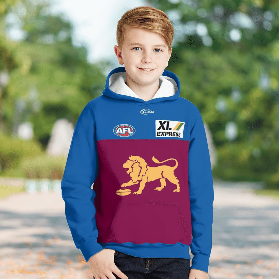 AFL Brisbane Lions Custom Name Number  Indigenous Guernsey Pullover Shirt V2