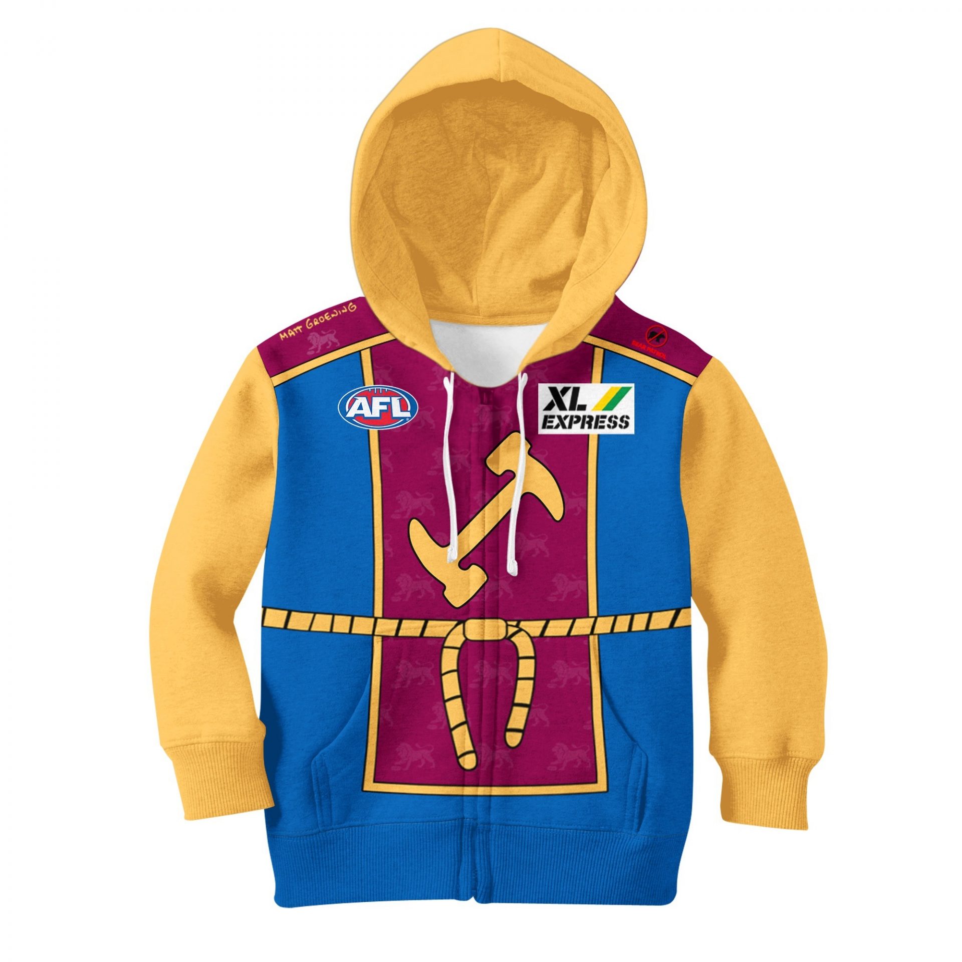 AFL Brisbane Lions Custom Name Number Rose Dragon Pullover Shirt
