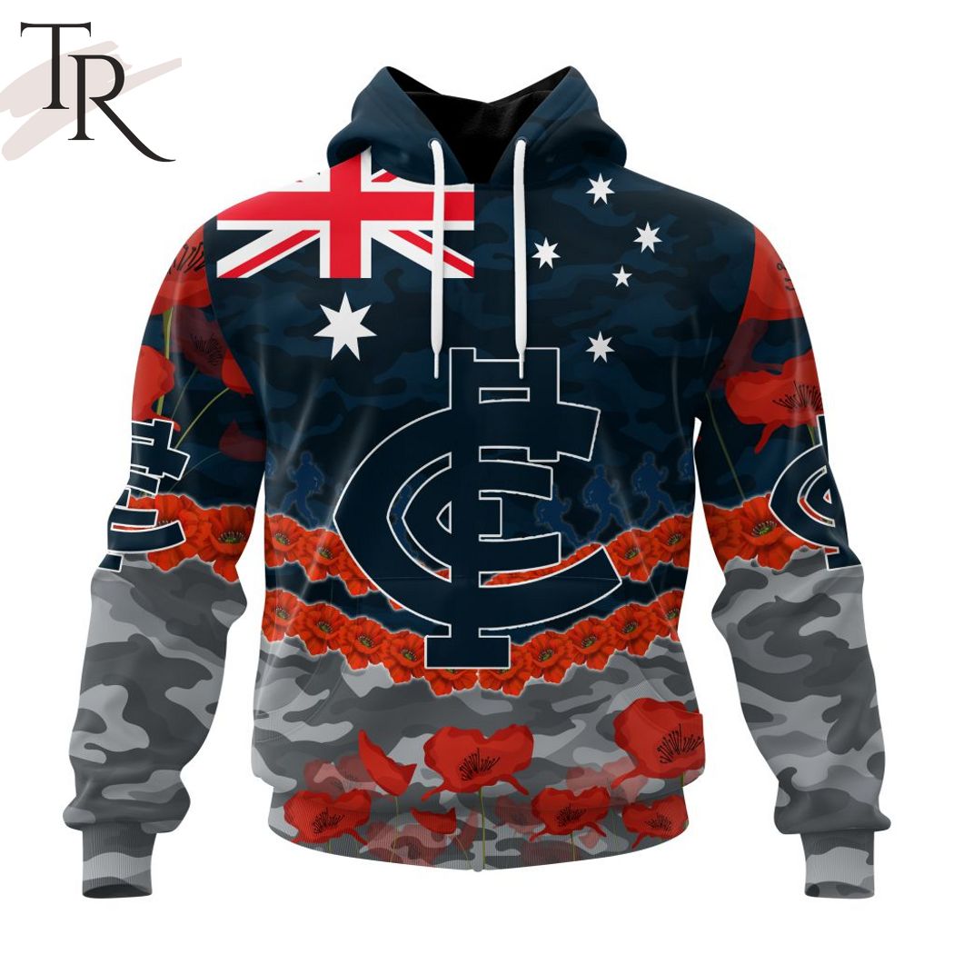 AFL Fremantle Dockers Special ANZAC Day Design Lest We Forget Hoodie