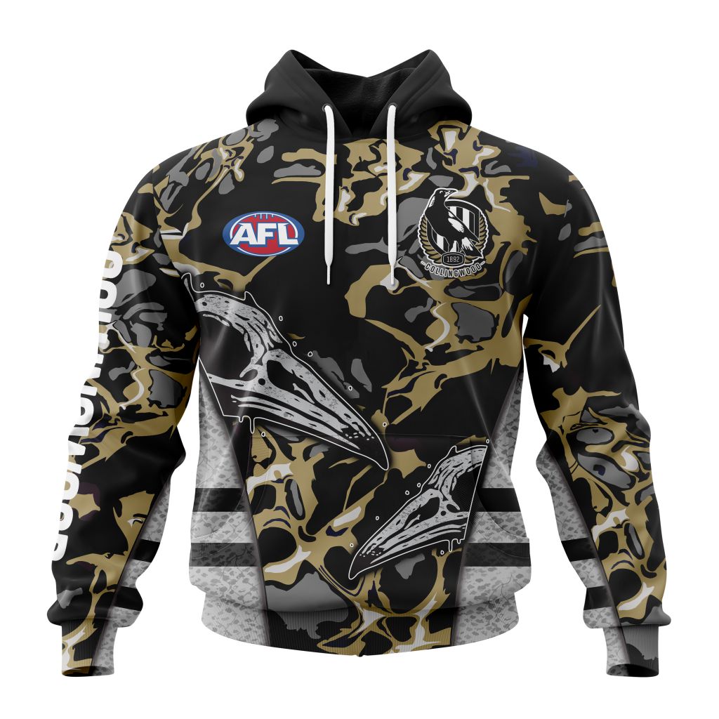 AFL Collingwood Magpies Custom Name Number Fight Cancer Pullover Shirt