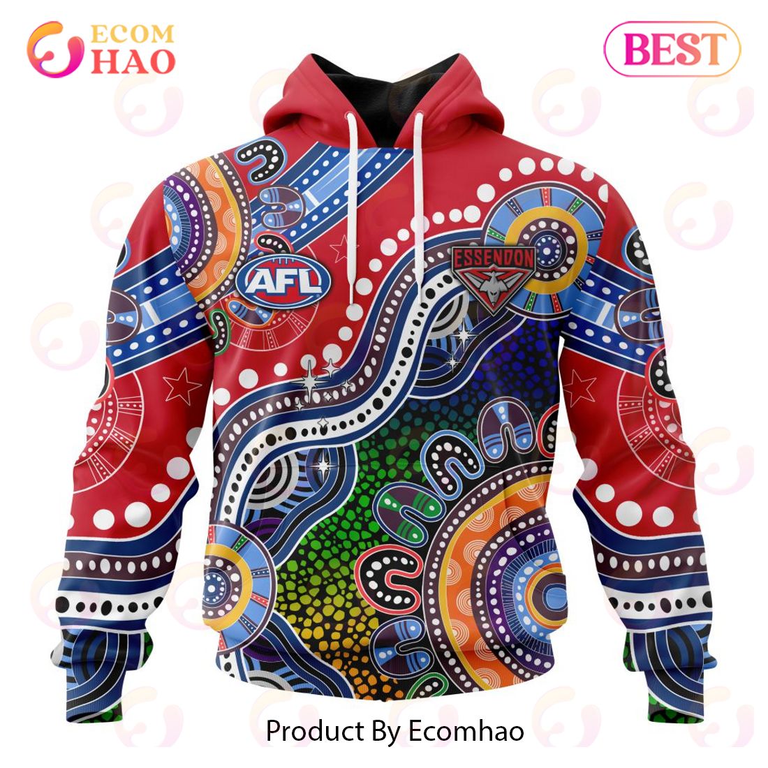 AFL Essendon Bombers Custom Name Number The Simpsons Guernsey Pullover Shirt