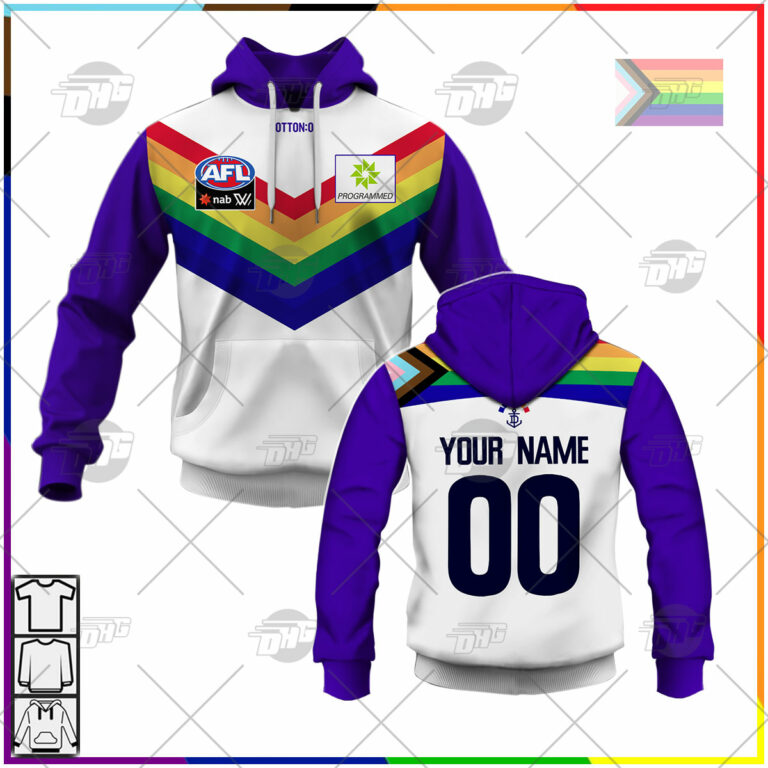 AFL Fremantle Dockers Custom Name Number 1995 Vintage Guernsey Pullover Shirt