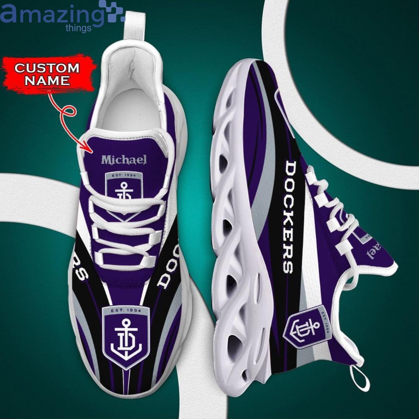 AFL Fremantle Dockers Custom Name Number Tribal Hawaiian Shirt