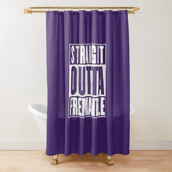 AFL Fremantle Dockers White EST 1994 Shower Curtain