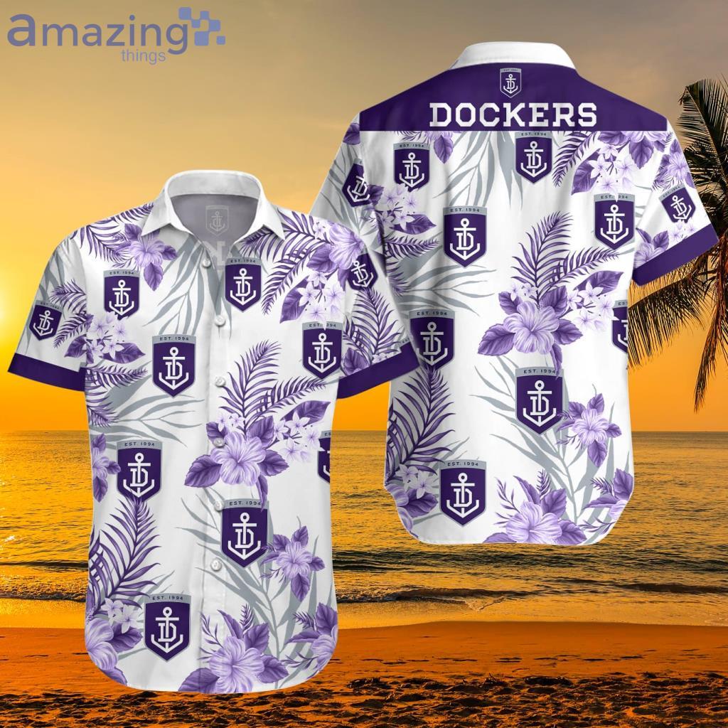 AFL Fremantle Dockers Purple Shower Curtain V2