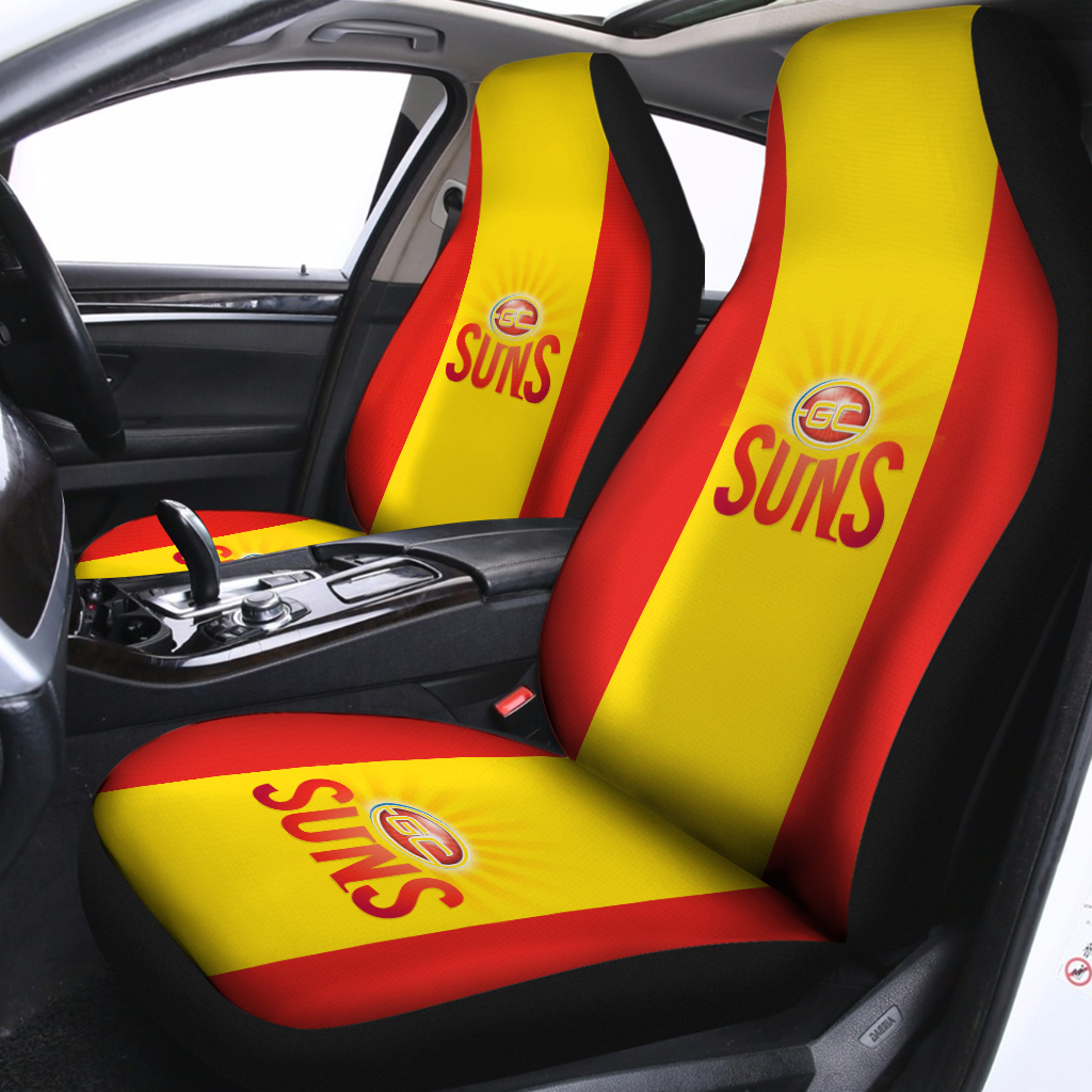 AFL Gold Coast Suns Custom Name Number  Home Guernsey
  Pullover Shirt