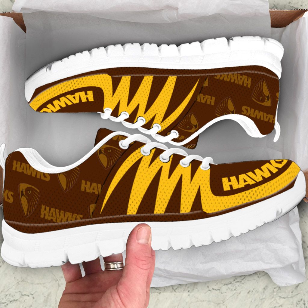 AFL Hawthorn Hawks Brown Gold Stan Smith Shoes
