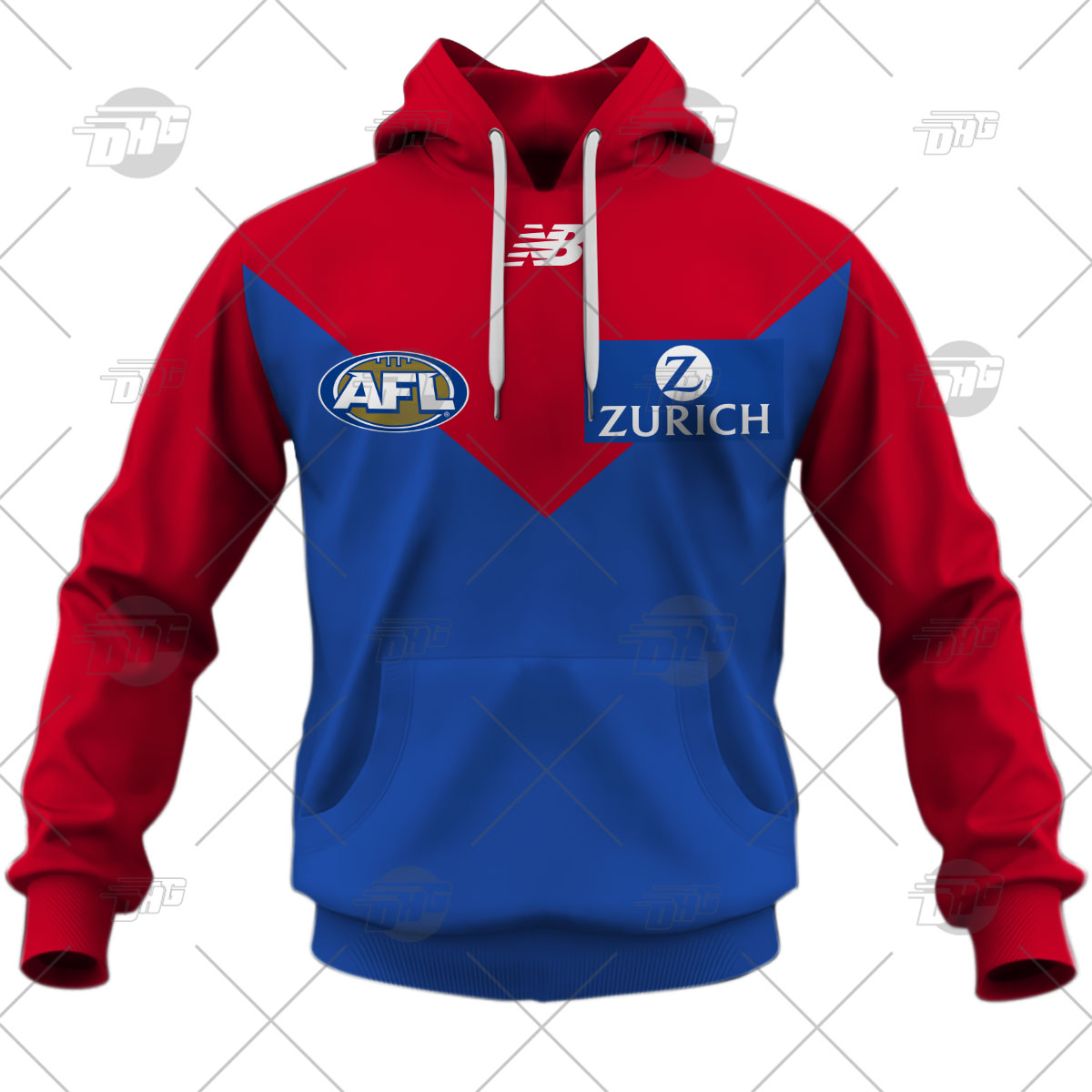 AFL Melbourne Demons Custom Name Number  Home Guernsey  Pullover Shirt