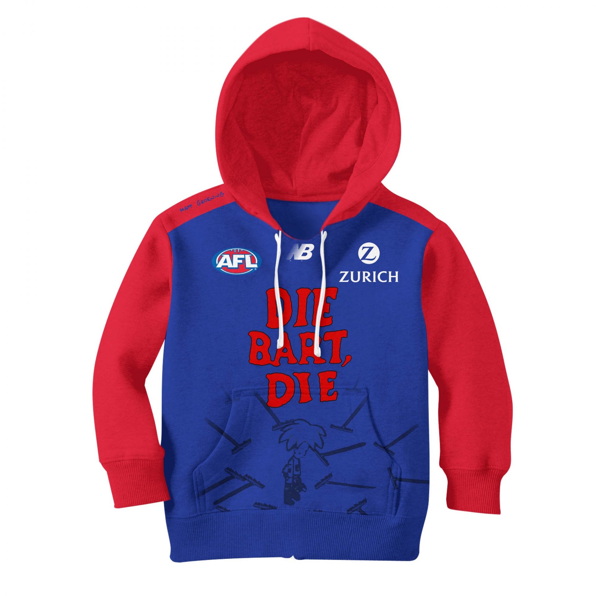 AFL Melbourne Demons Custom Name Number  Home Guernsey Pullover Shirt