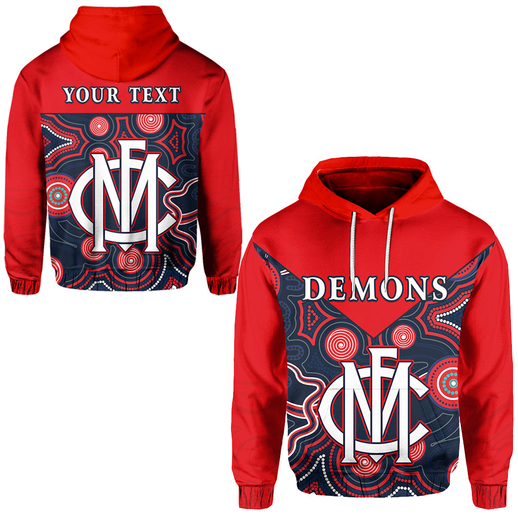 AFL Melbourne Demons Custom Name Number White Pullover Shirt