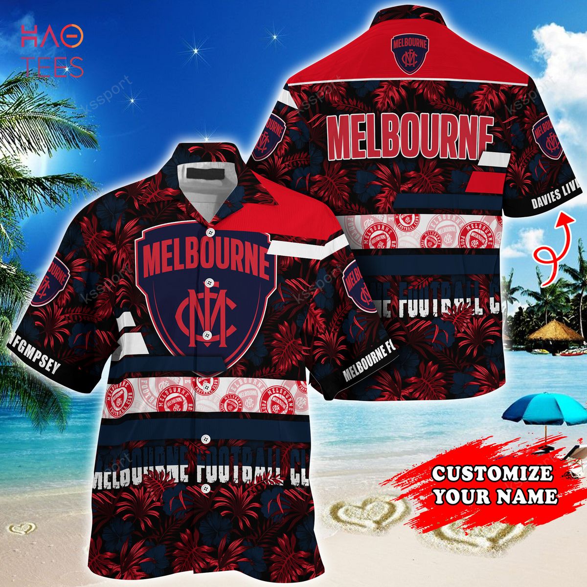 AFL Melbourne Demons Premiers  Indigenous Pullover Shirt