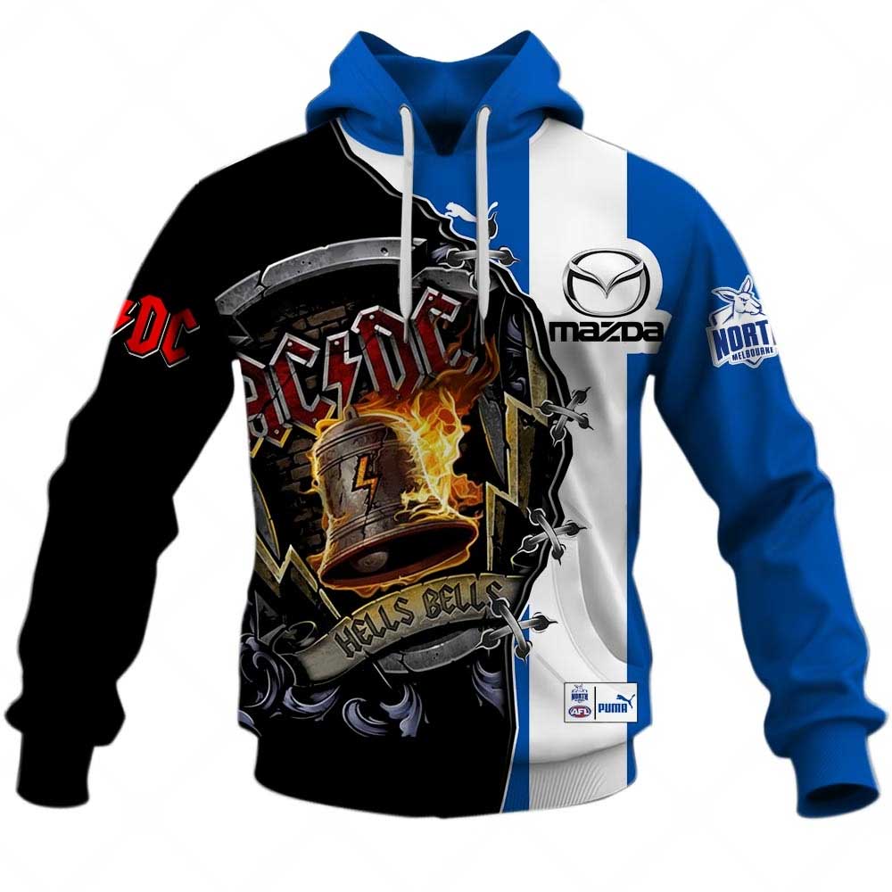 AFL North Melbourne Kangaroos Custom Name Mascot Pullover Shirt