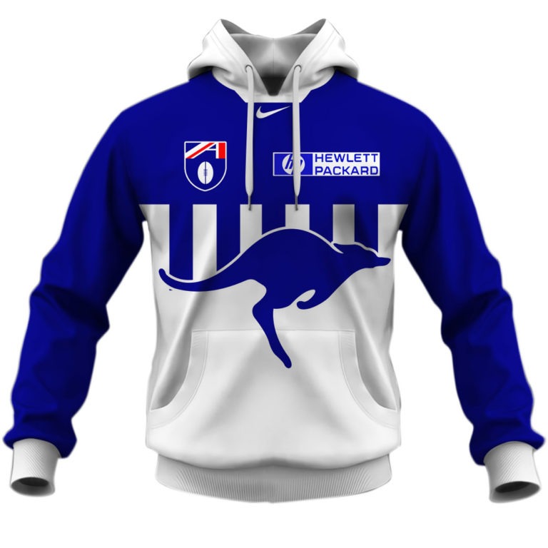AFL North Melbourne Kangaroos Custom Name Number Pink Breast Cancer Pullover Shirt