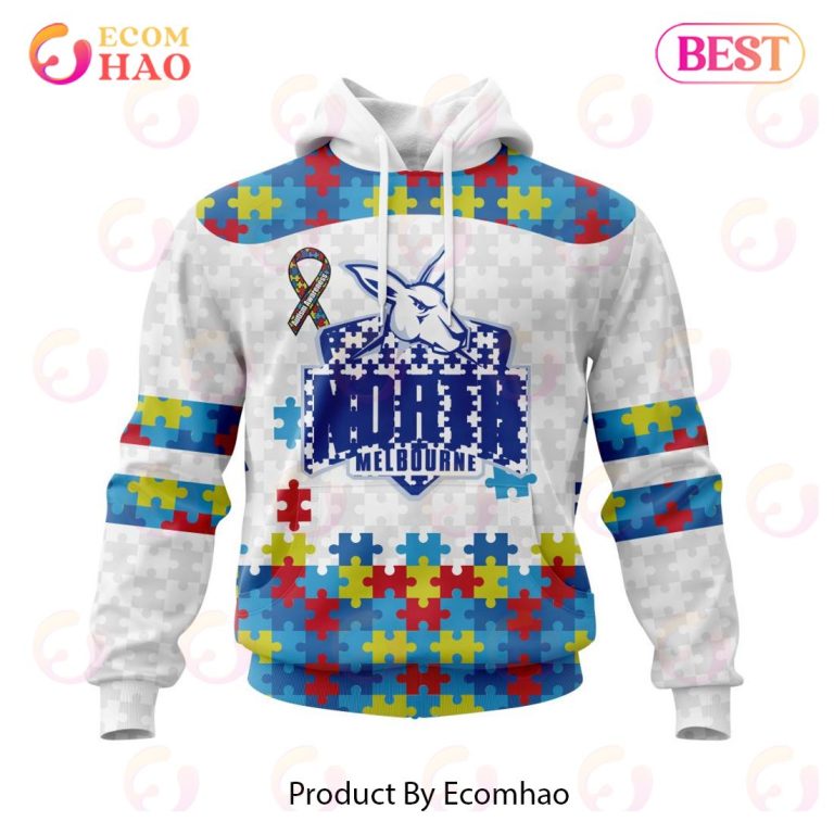 AFL North Melbourne Kangaroos Custom Name Number Fight Cancer Pullover Shirt