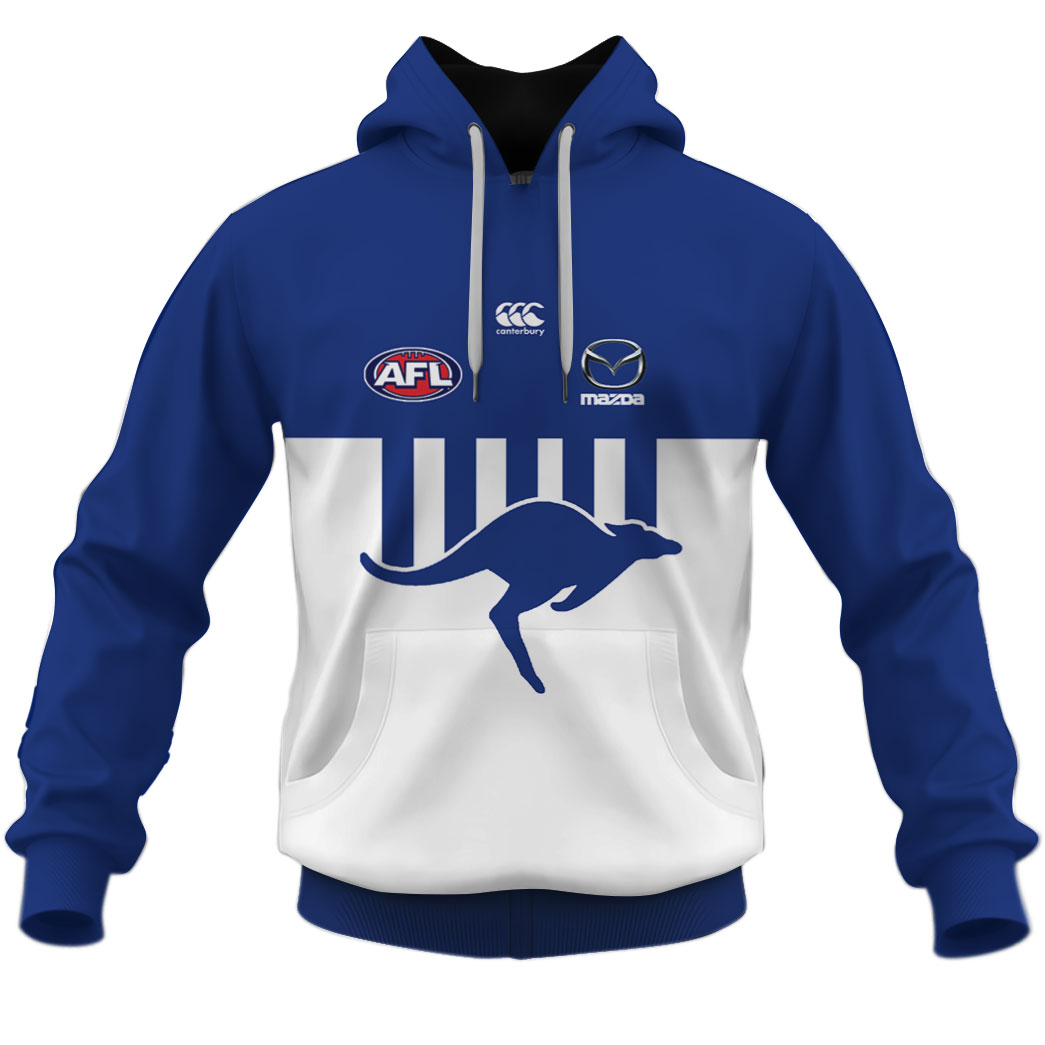 AFL North Melbourne Kangaroos Custom Name Number Rose Dragon Pullover Shirt