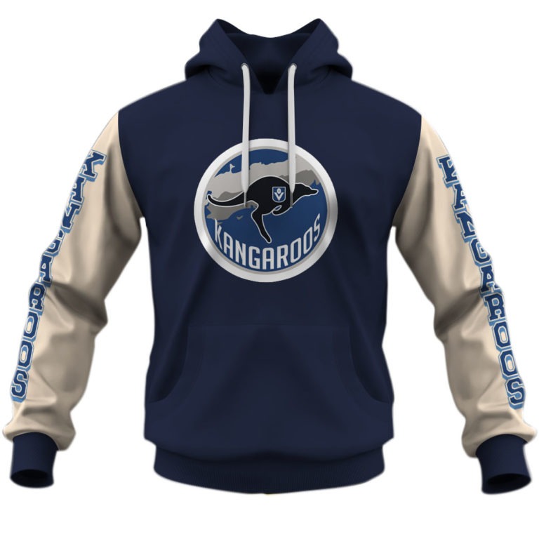 AFL North Melbourne Kangaroos Custom Name Number Vintage Centenary Guernsey Pullover Shirt