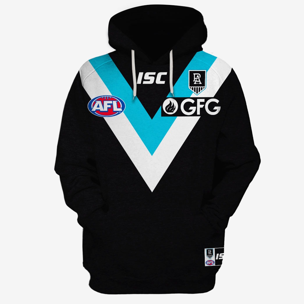 AFL Port Adelaide Custom Name Number 2014 Heritage Guernsey Pullover Shirt