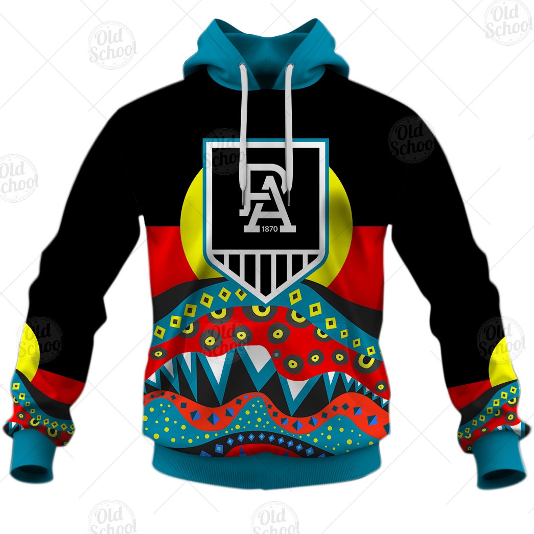 AFL Port Adelaide Custom Name Number The Simpsons Guernsey  Pullover Shirt