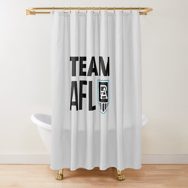 AFL Richmond Tigers Black Indigenous Shower Curtain