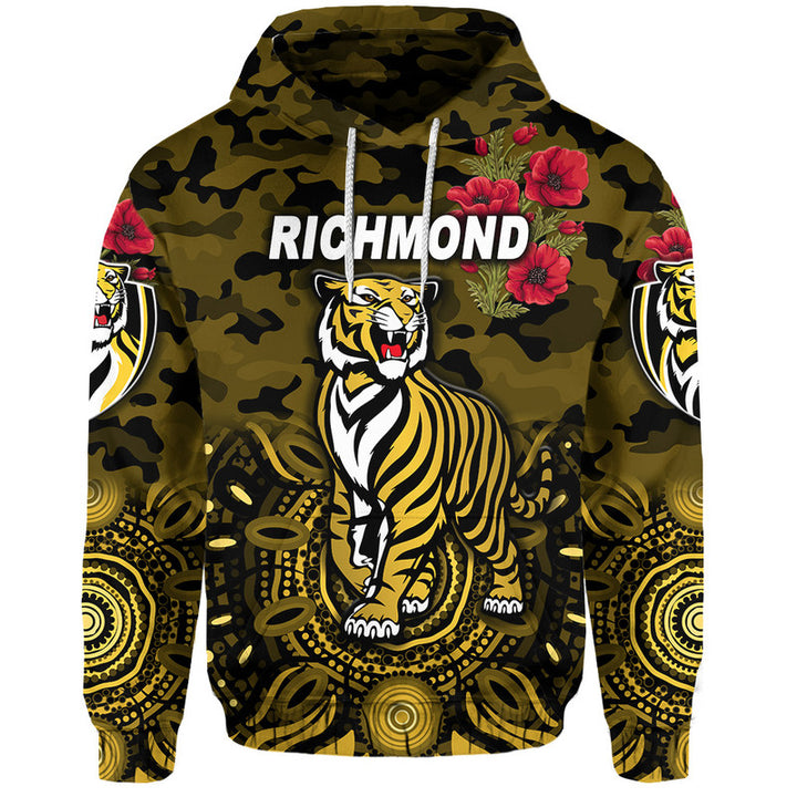 AFL Richmond Tigers Black Pullover Shirt