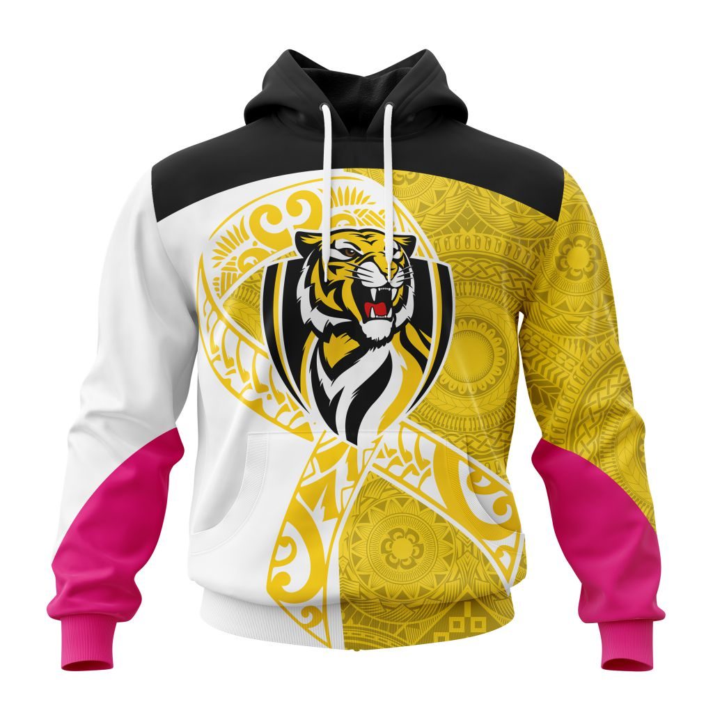 AFL Richmond Tigers Custom Name Number  Mix Guernsey V2 Pullover Shirt