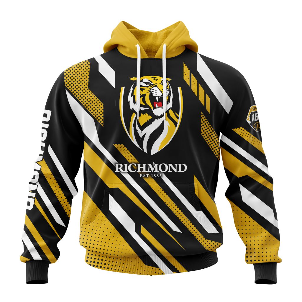 AFL Richmond Tigers Custom Name Number Polynesian Concept Pullover Shirt