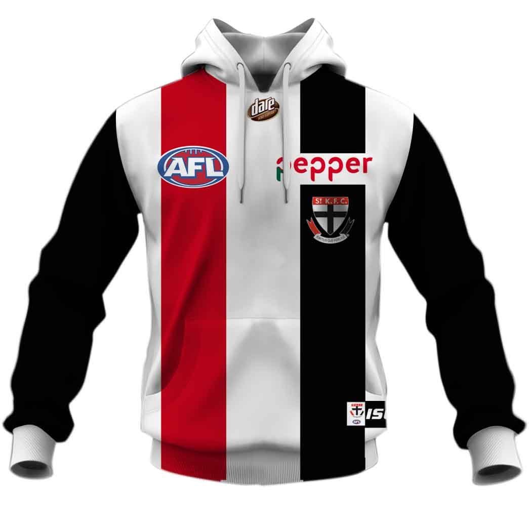 AFL St Kilda Saints Custom Name Number  Home Guernsey Pullover Shirt