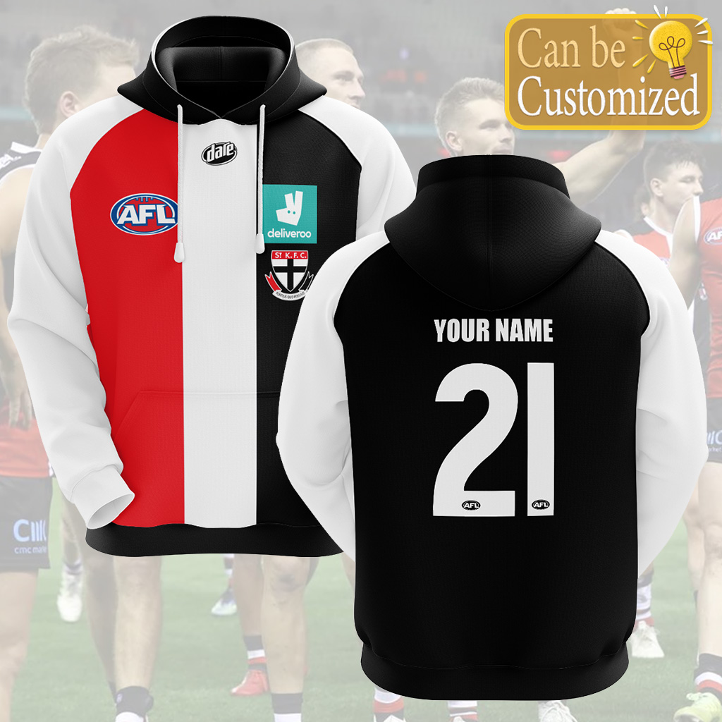 AFL St Kilda Saints Custom Name Number  Home Guernsey Pullover Shirt