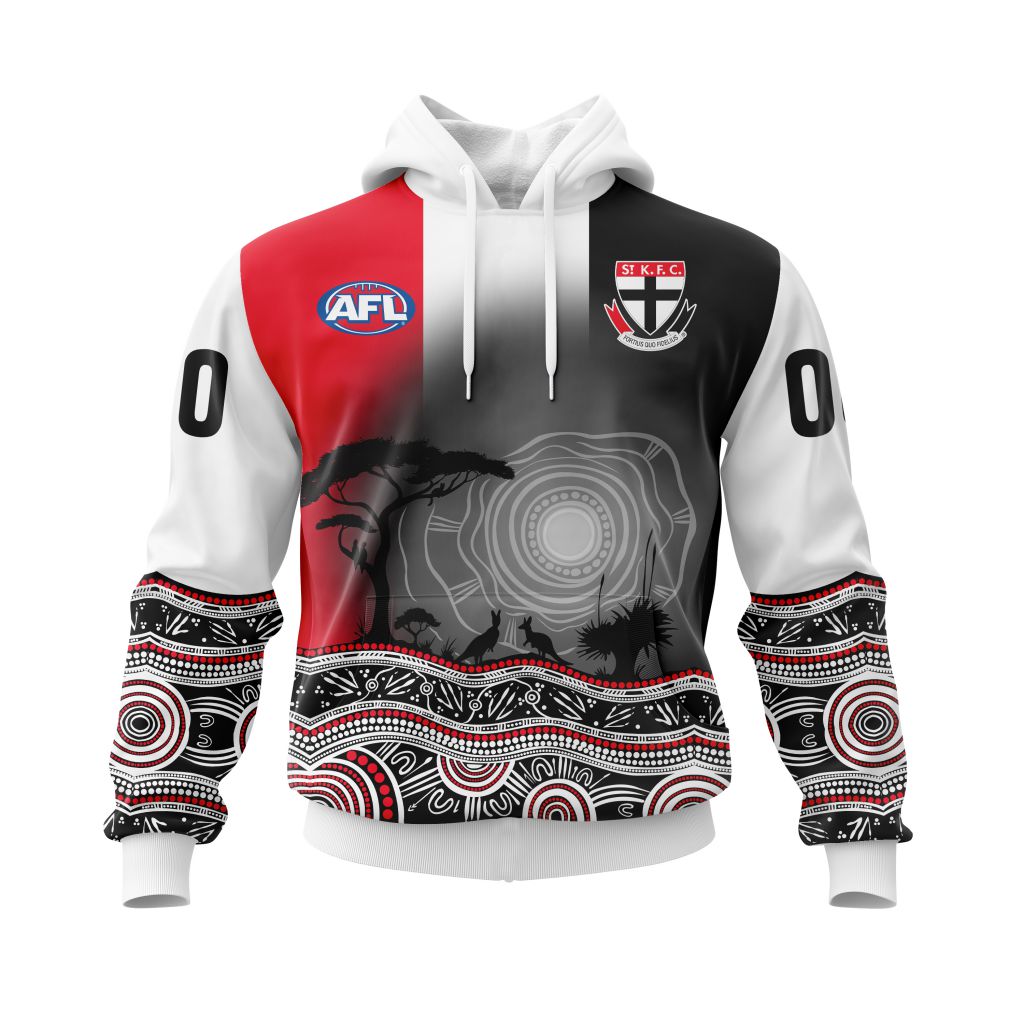 AFL St Kilda Saints Custom Name Number Ugly Christmas Sweater