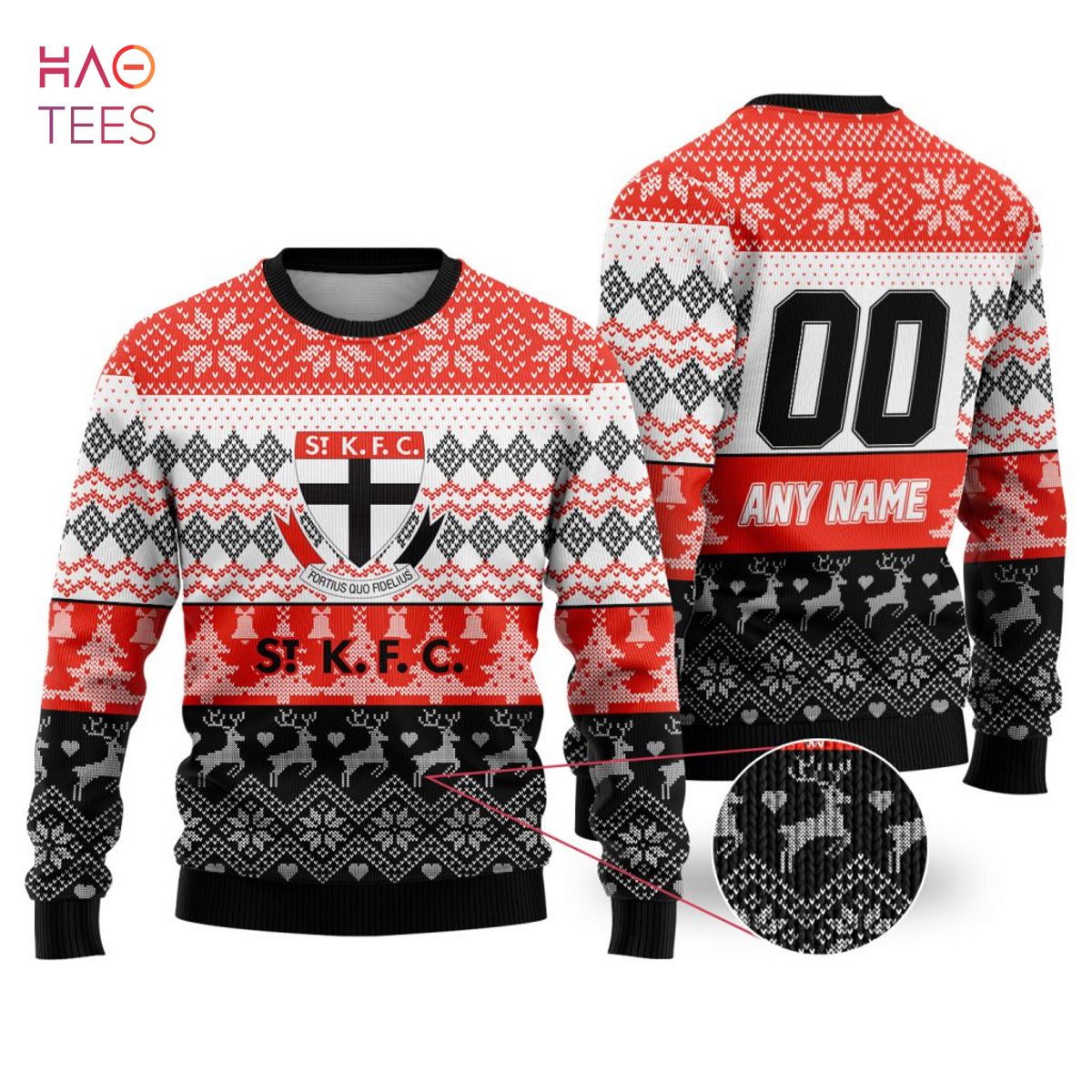 AFL St Kilda Saints Custom Name Number Off-Road Pullover Shirt