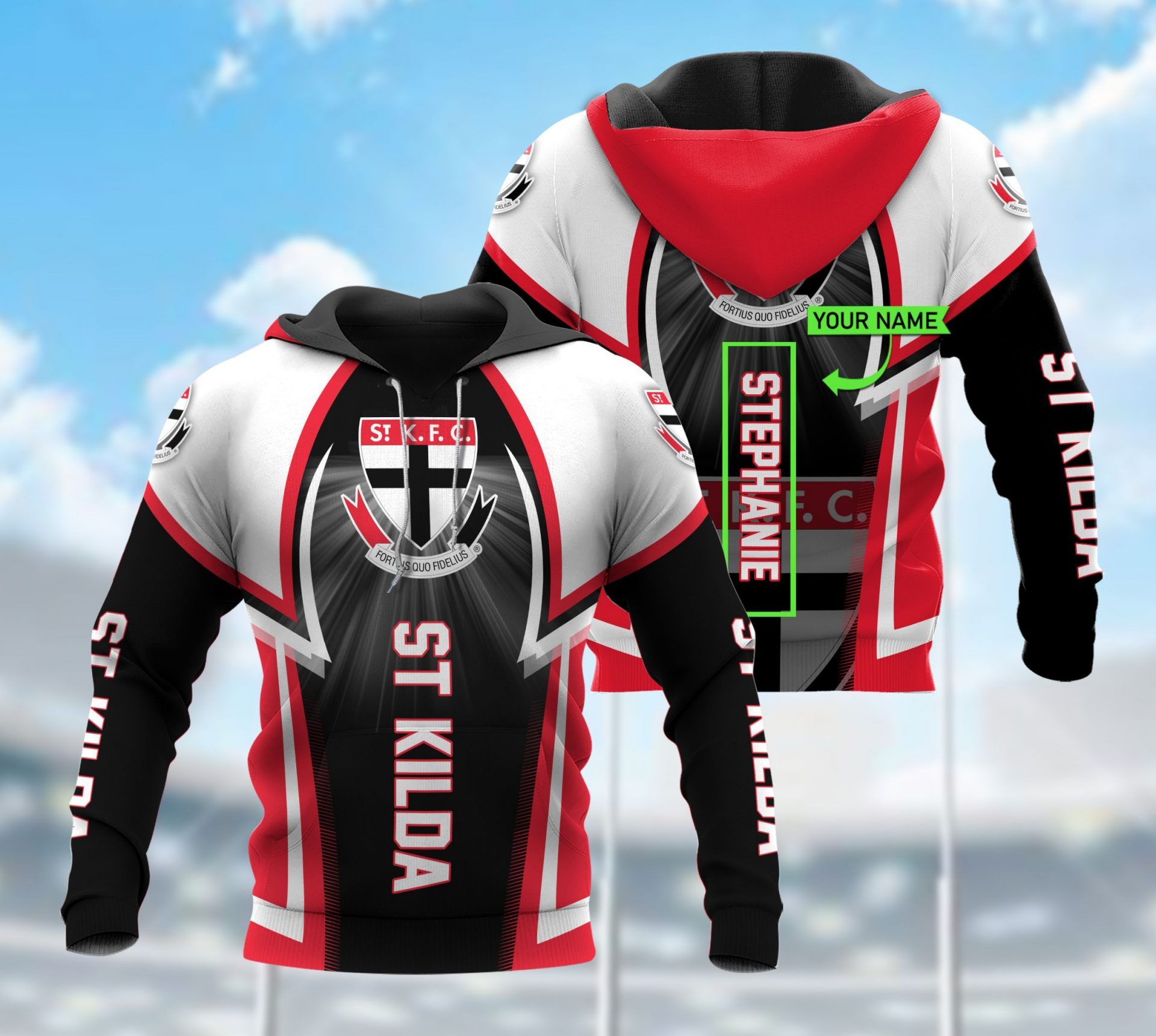 AFL St Kilda Saints Custom Name Number Special NAIDOC Design Pullover Shirt