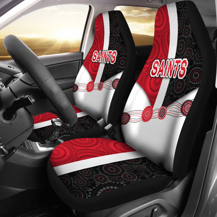 AFL St Kilda Saints Red Black Shower Curtain