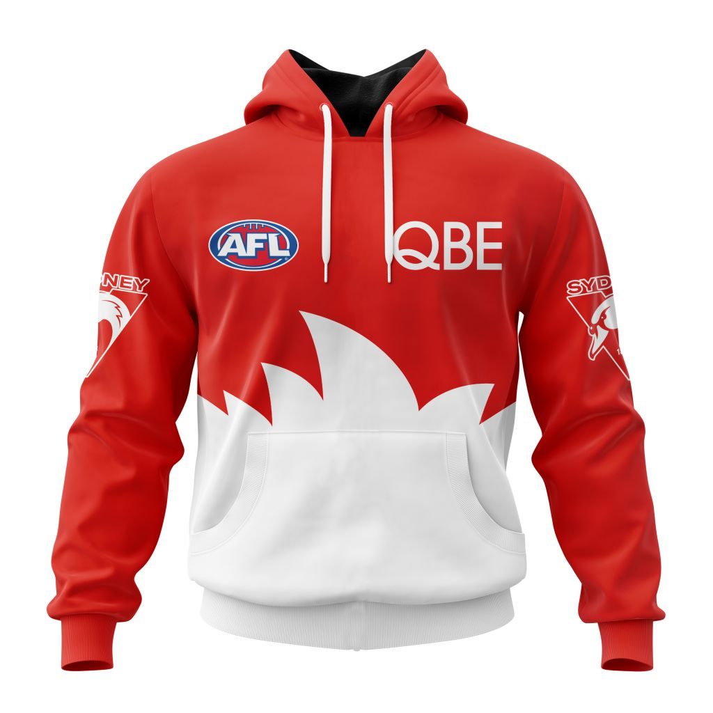 AFL Sydney Swans Custom Name Number Autism Awareness Pullover Shirt