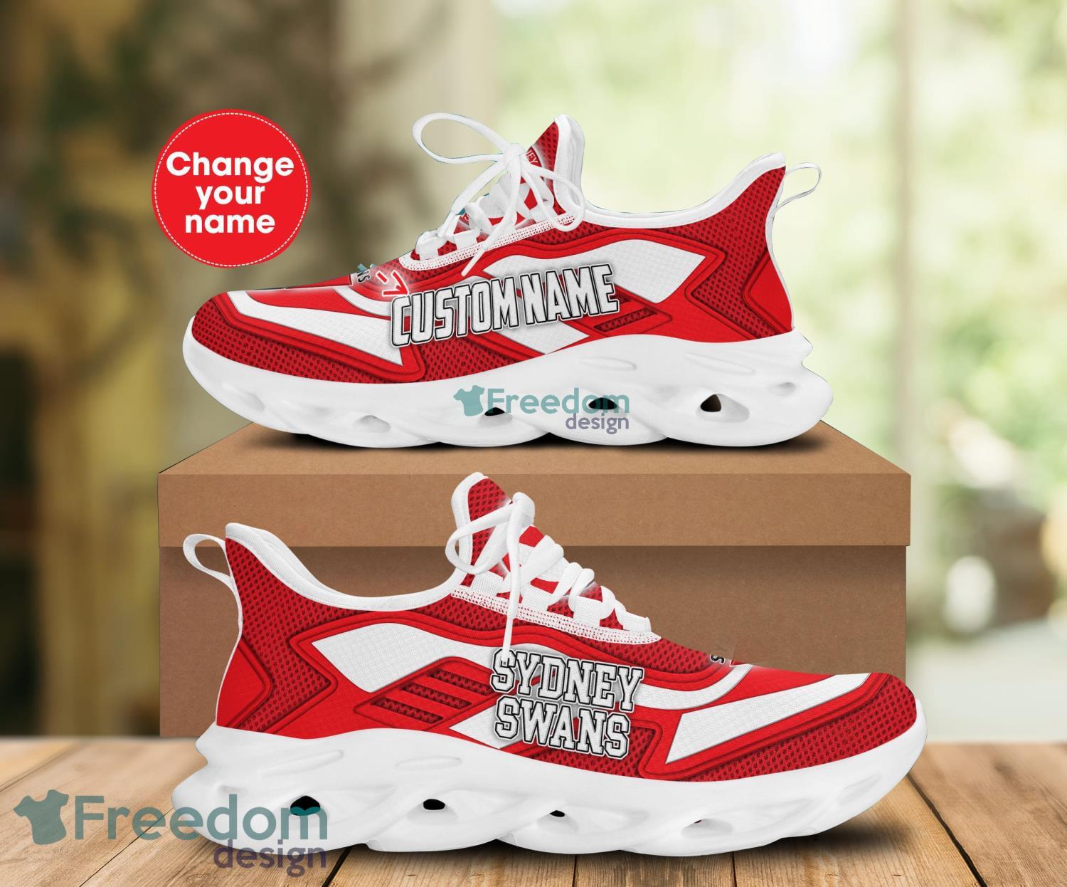 AFL Sydney Swans Custom Name Sport Style Hey Dude Shoes