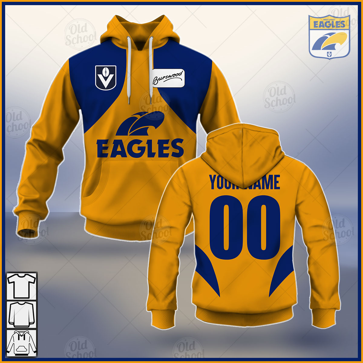 AFL West Coast Eagles Custom Name Max Soul Shoes