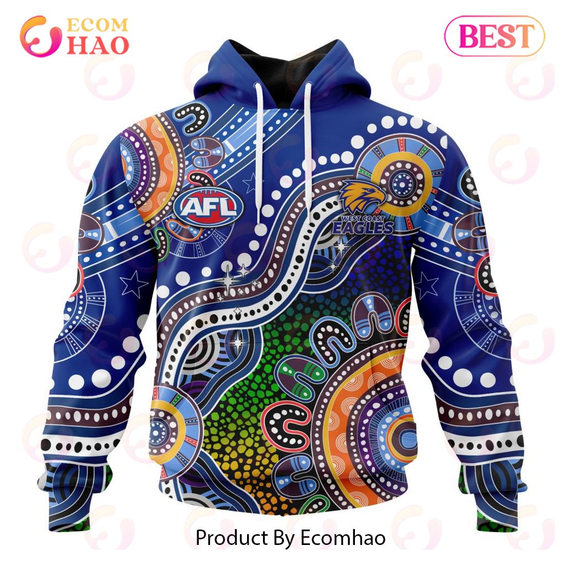 AFL West Coast Eagles Custom Name Number The Simpsons Guernsey  Pullover Shirt