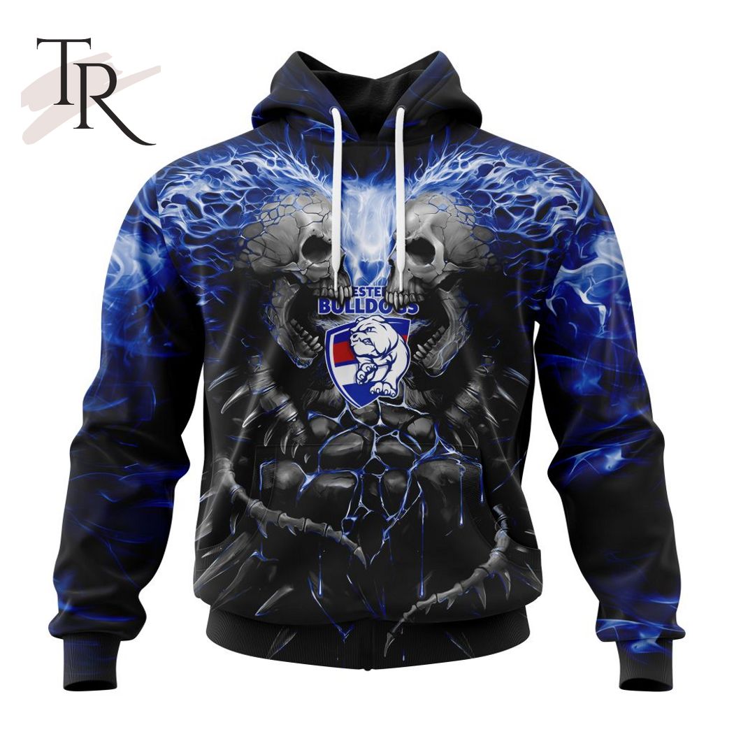AFL Western Bulldogs Special Skull Art Design Hoodie