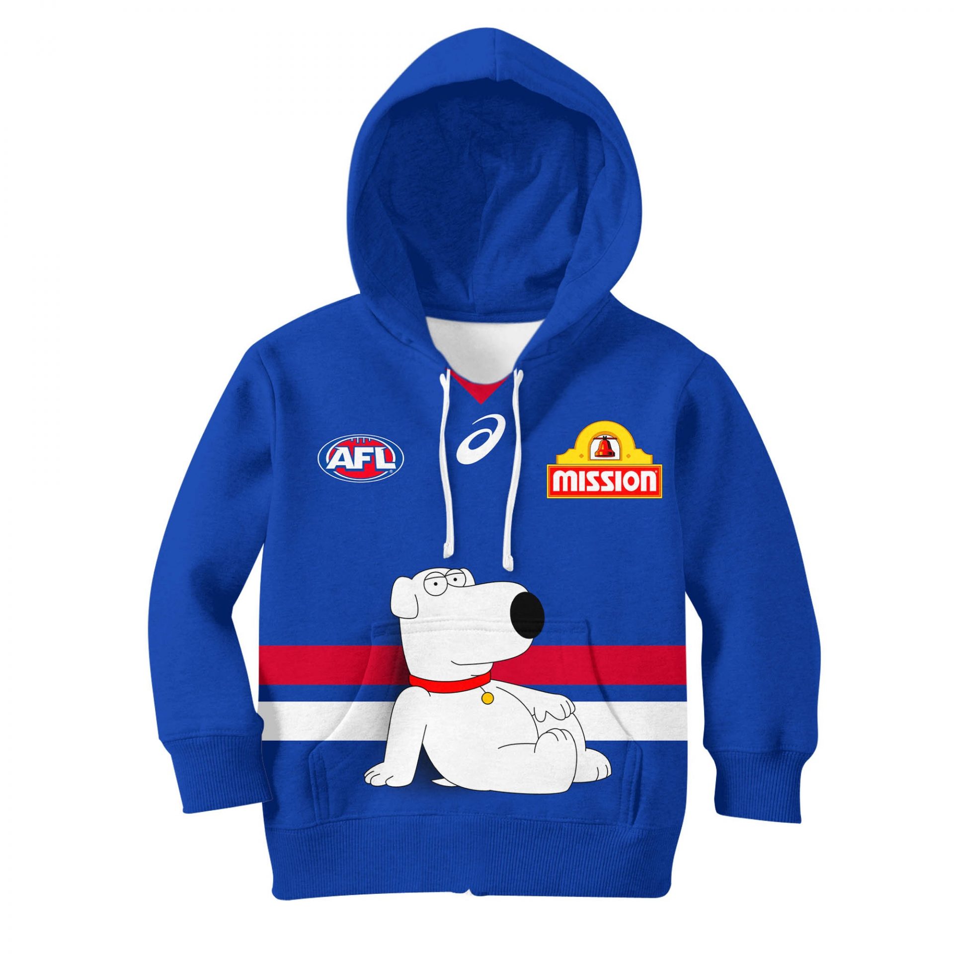 AFL Western Bulldogs Custom Name Number  Indigenous Guernsey Pullover Shirt