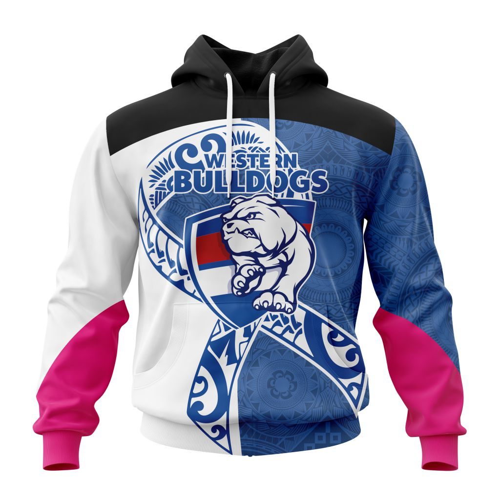 AFL Western Bulldogs Custom Name Number NAIDOC  Pullover Shirt