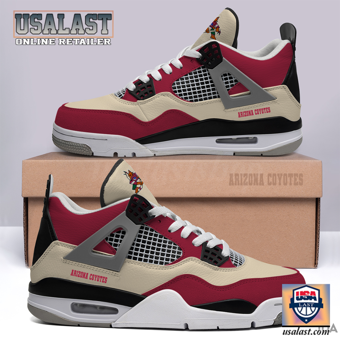Arkansas Razorbacks Personalized Air Jordan 4 Shoes