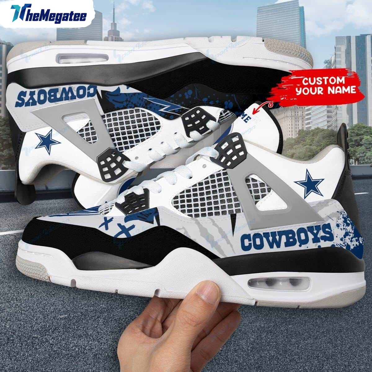 Cleveland Browns Logo Personalized Air Jordan 4 Sneaker 