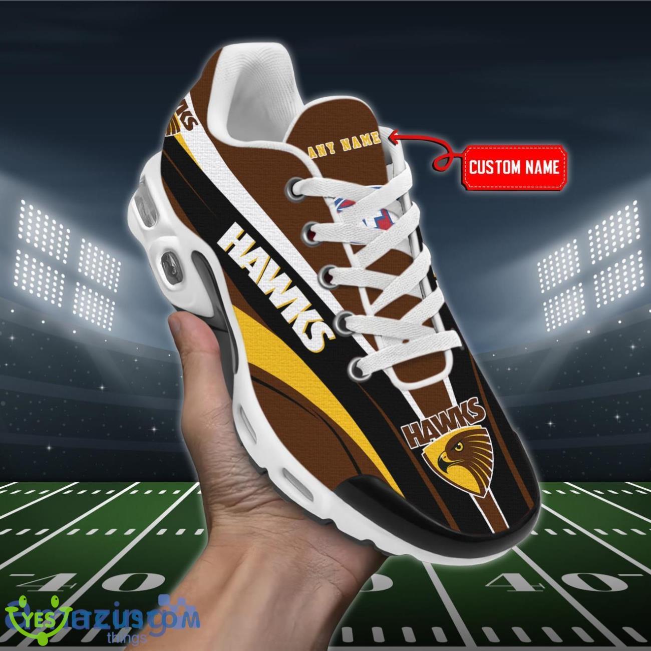 Hawthorn Hawks Personalized Name Air Cushion Sports Shoes Sneaker KLTNS220293 