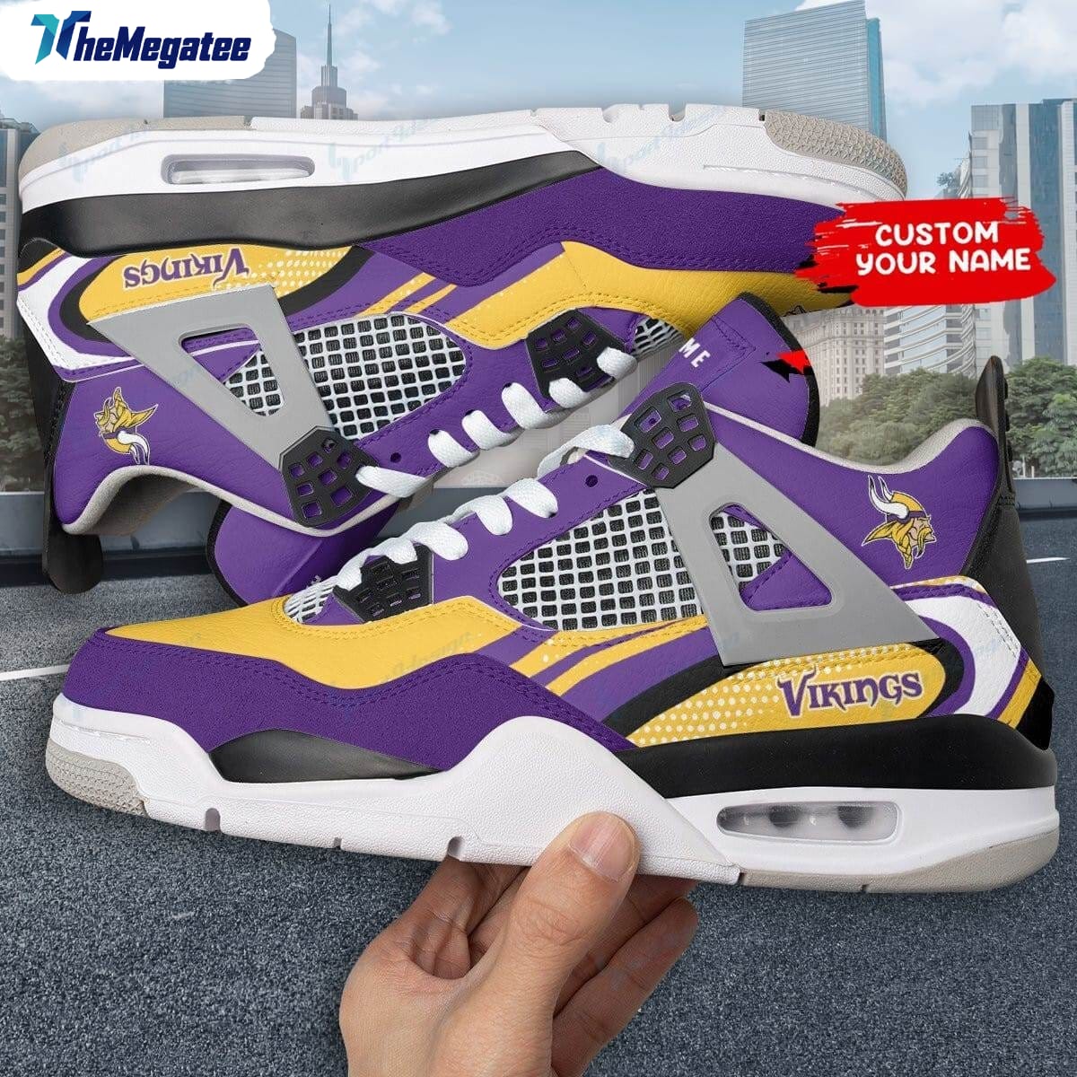 MLB Cincinnati Reds Logo Design Air Jordan 4 Sneakers 