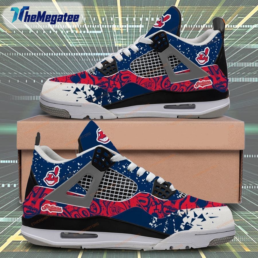 MLB Cincinnati Reds Logo Design Air Jordan 4 Sneakers 