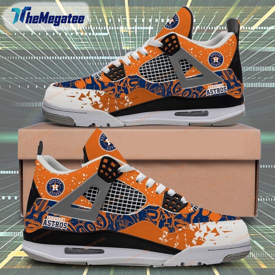 MLB Chicago Cubs Logo Design Air Jordan 4 Sneakers 