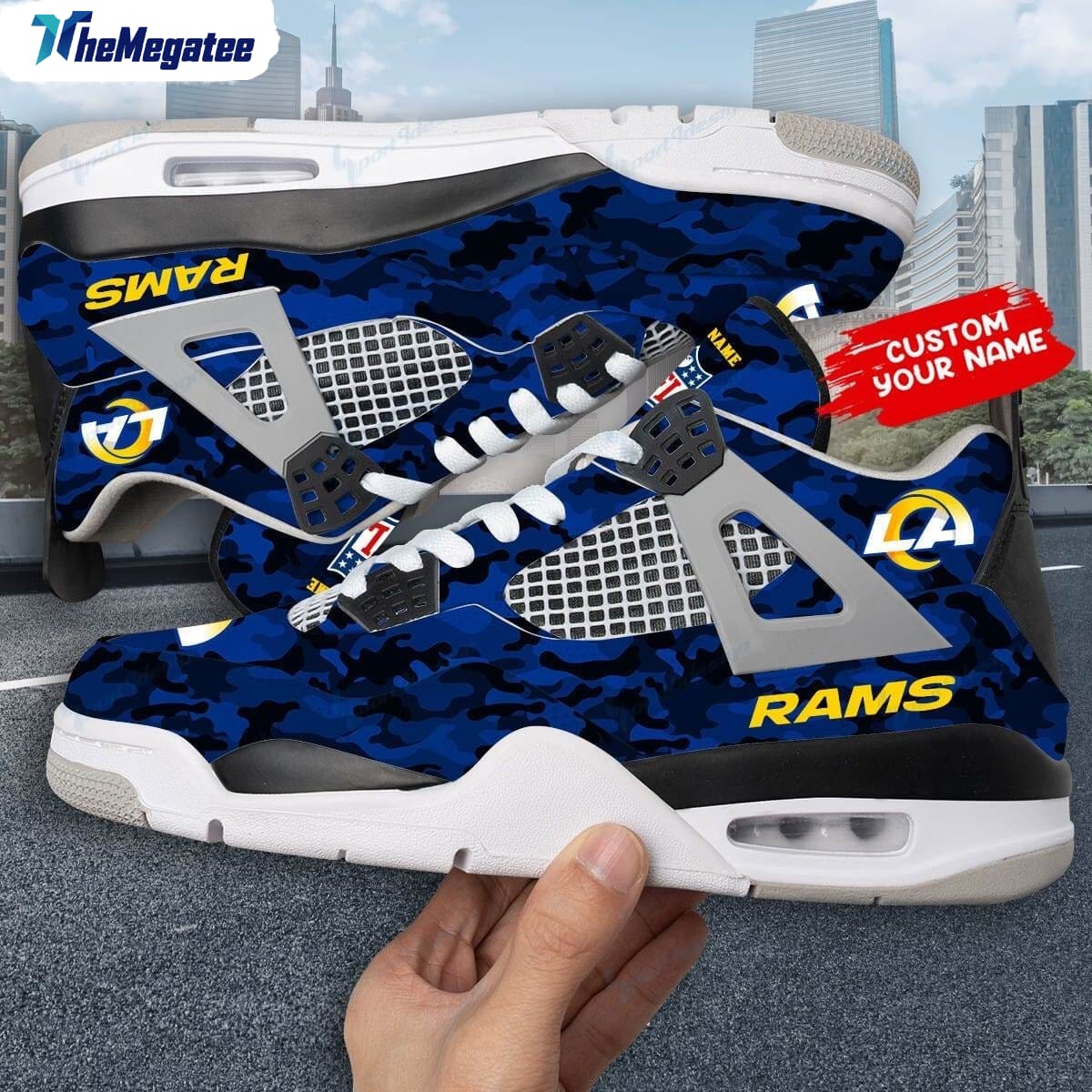 Philadelphia Eagles Camouflage Personalized Air Jordan 4 Shoes 