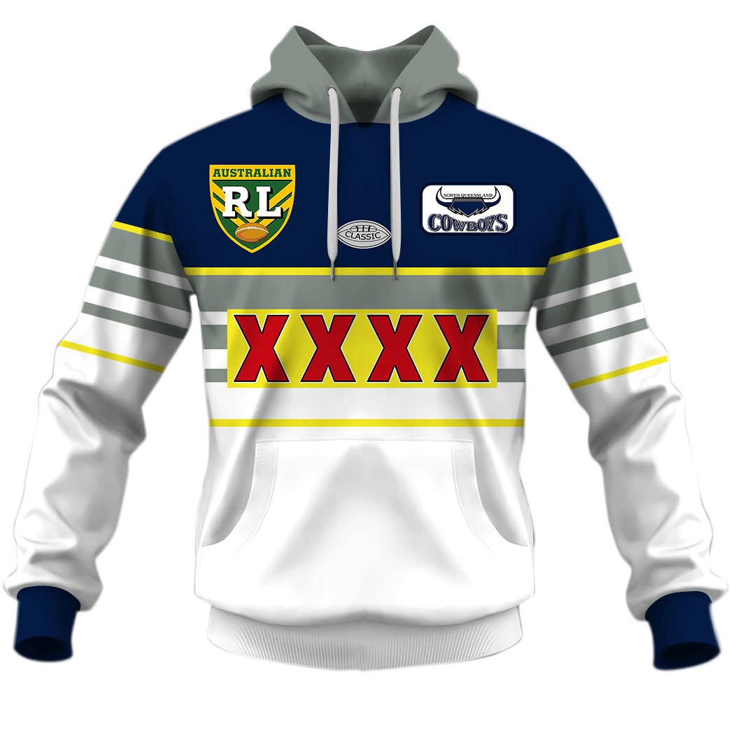Personalized Gold Coast Seagulls 90s Away  Vintage NSWRL / NRL