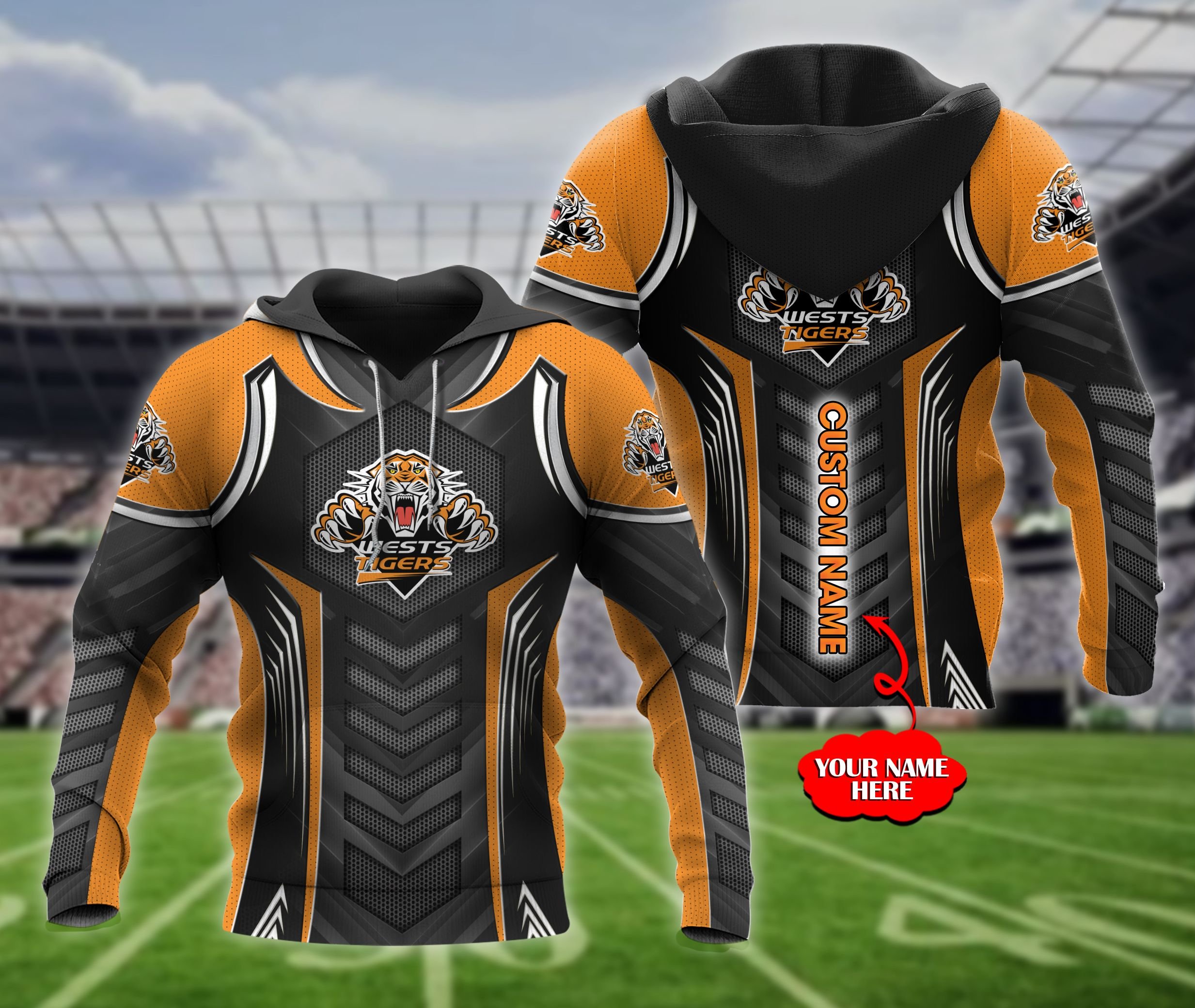 Wests Tigers Personalized Shirt  