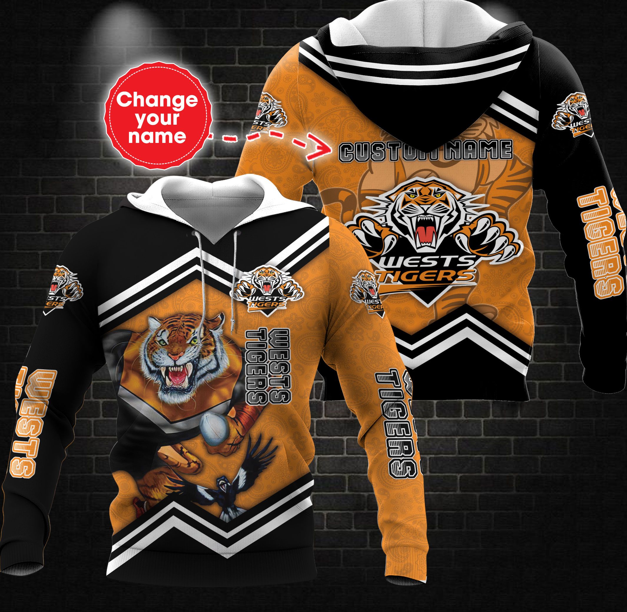 Ntthd1104 Personalized Wests Tigers Shirt  