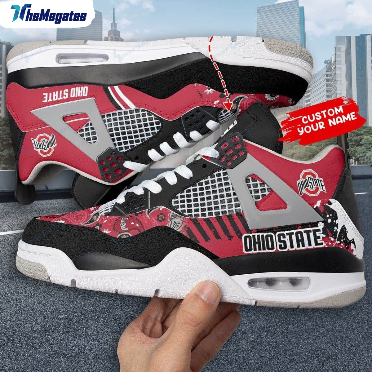 New York Yankees Scratch Personalized Air Jordan 4 Sneaker 